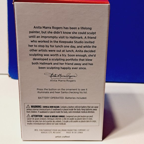 Hallmark 2023 Keepsake Checking it Twice - Magic - Light and Sound Ornament - Picture 3 of 5